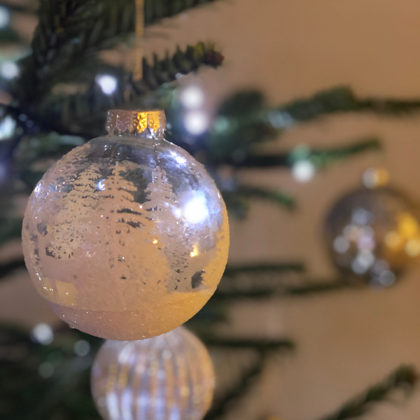 christmas bauble on the tree