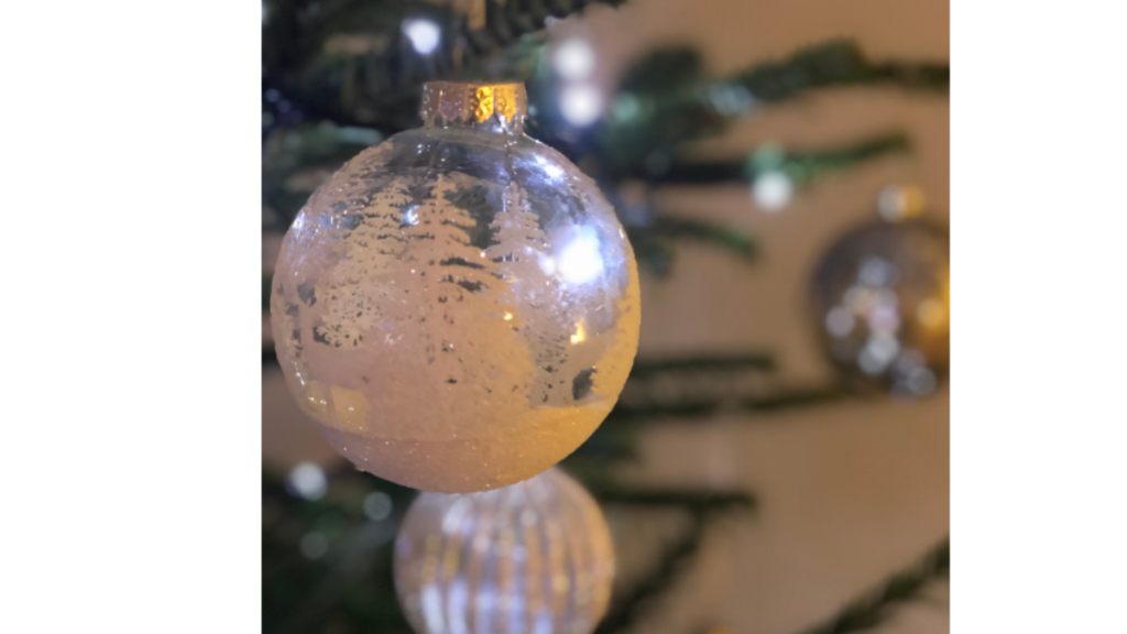 baubles on the Christmas tree