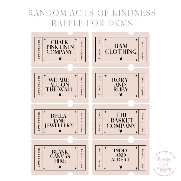 Random Acts of Kindness Raffle To Help Save A Life.