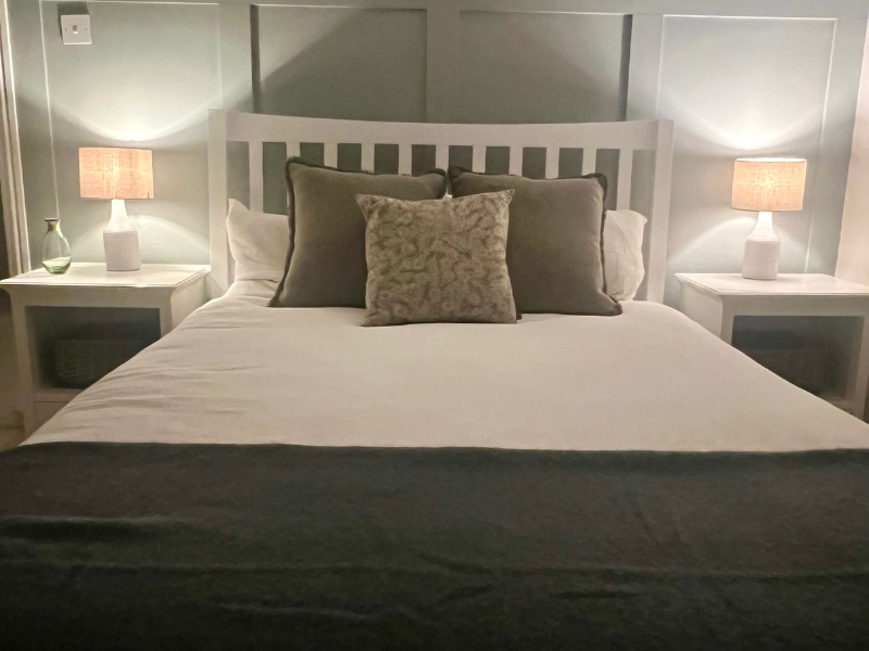 Finished bedroom makeover styled with JD Williams bedding