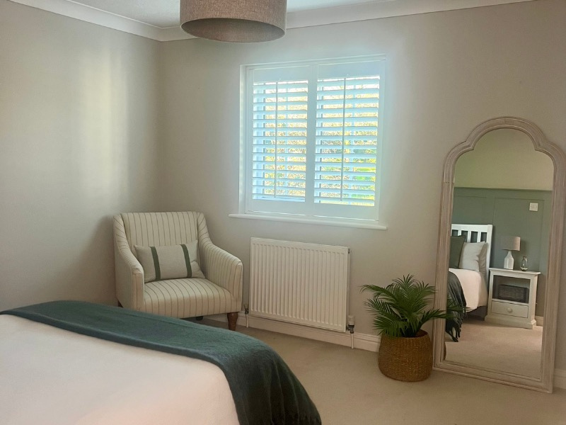 Finished bedroom makeover styled with JD Williams bedding